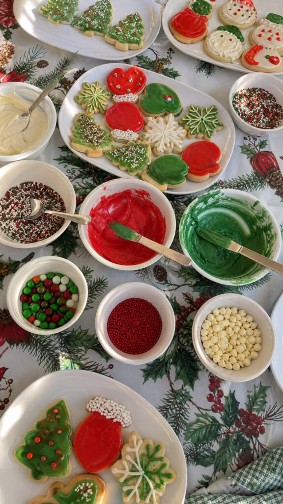 Host a Christmas Cookie Decorating Station