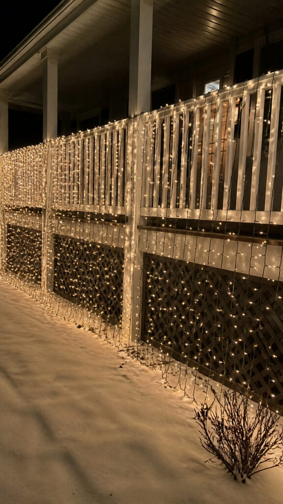 Cascading Light Curtains Along Railing Length