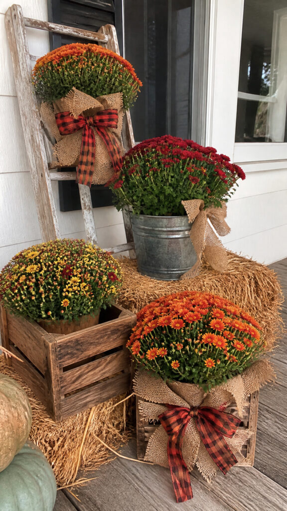 Rustic Farmhouse with Burlap and Plaid
