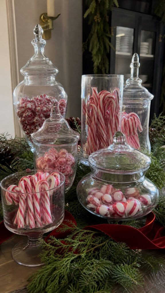 Candy Cane and Peppermint Display