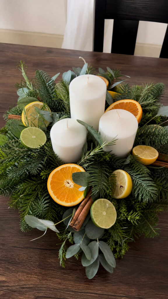 Fresh Citrus and Greenery Arrangement