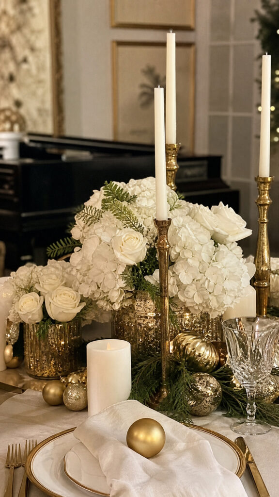 Gold and White Elegant Setup