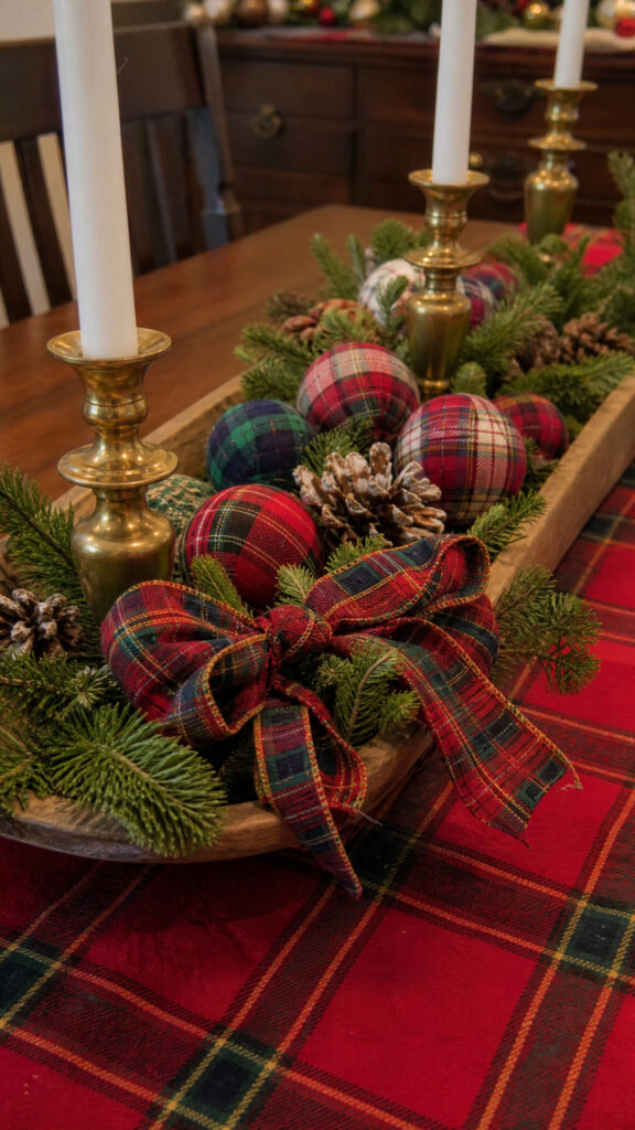 Plaid and Tartan Cozy Display