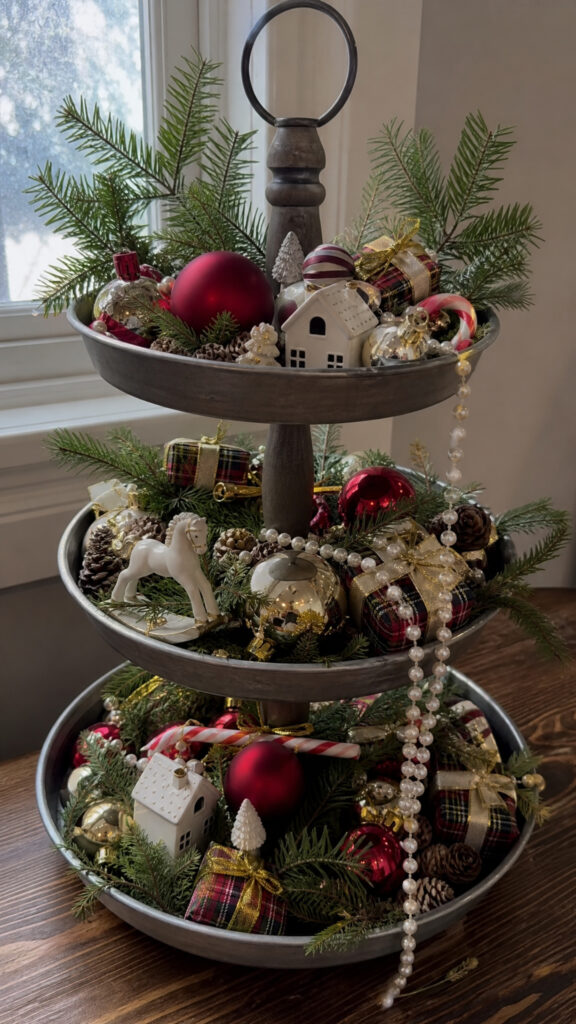 Tiered Tray Holiday Display