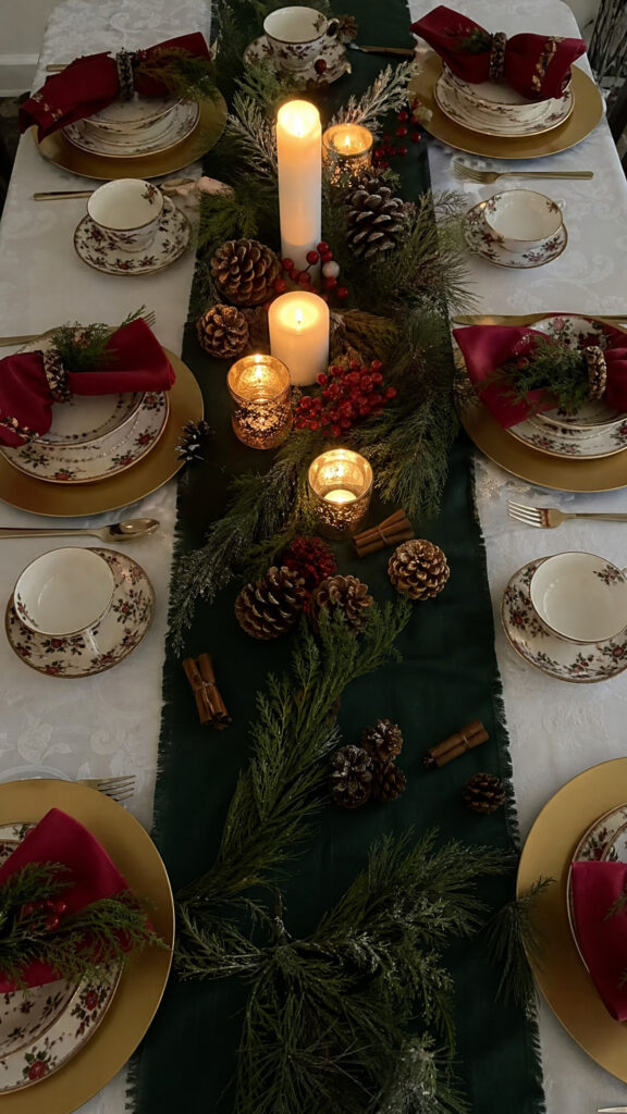 Create a Festive Tablescape with Holiday Colors