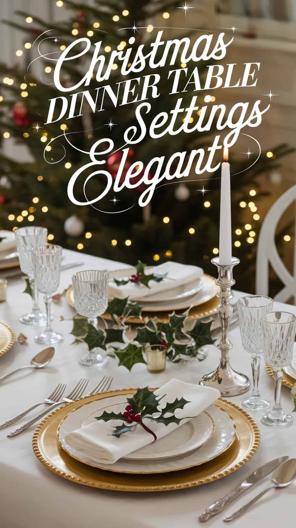 Christmas Dinner Table Setting That’s Festive and Classic - Good Mom Living