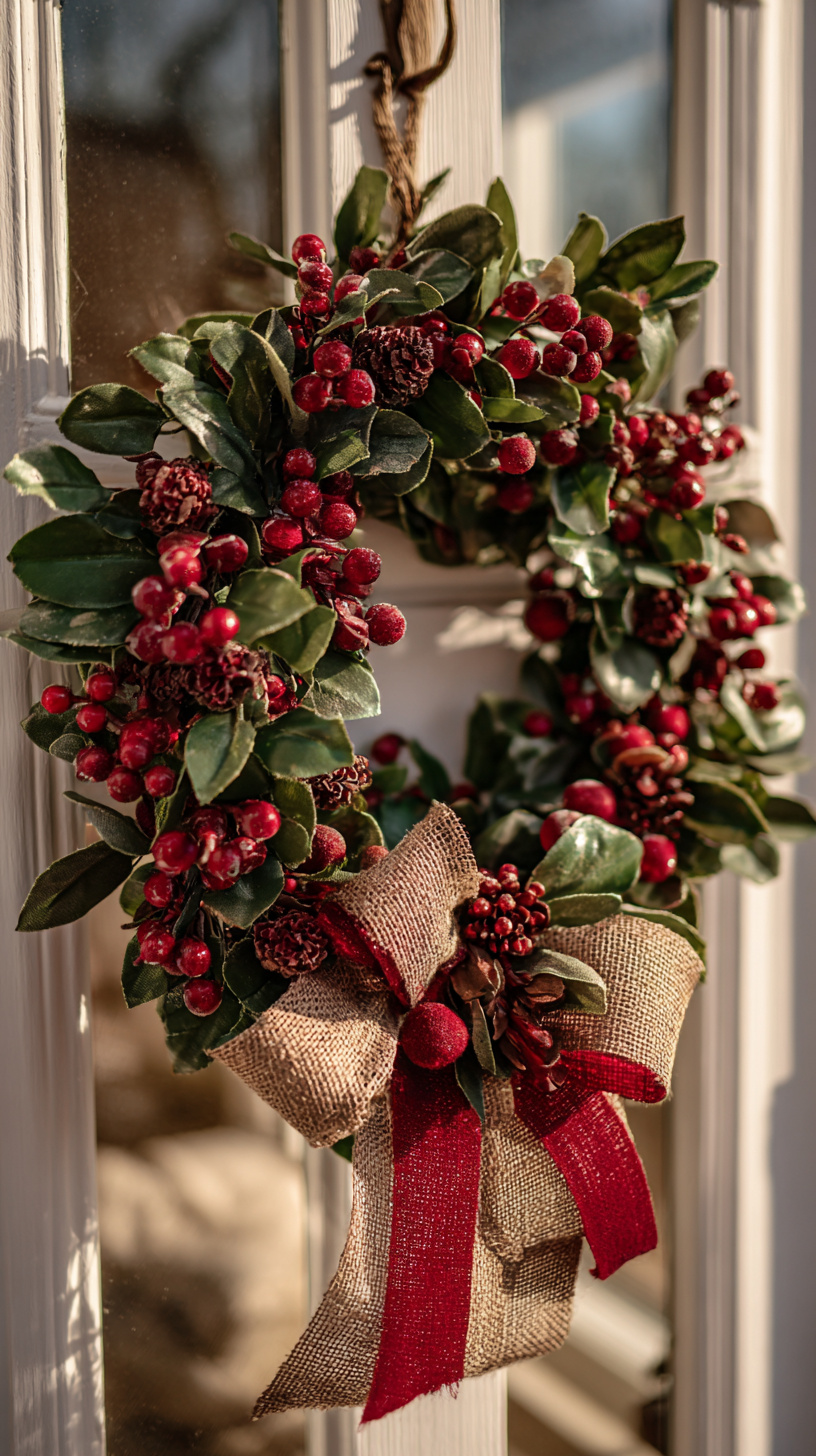 Classic Red Wreath - Image 1