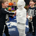 Mummy Wrap Relay Race