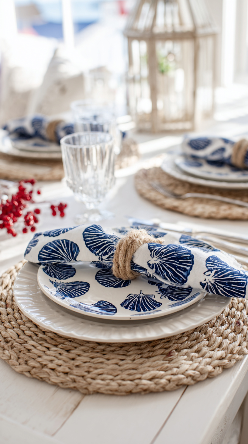 Coastal Navy And White - Image 1