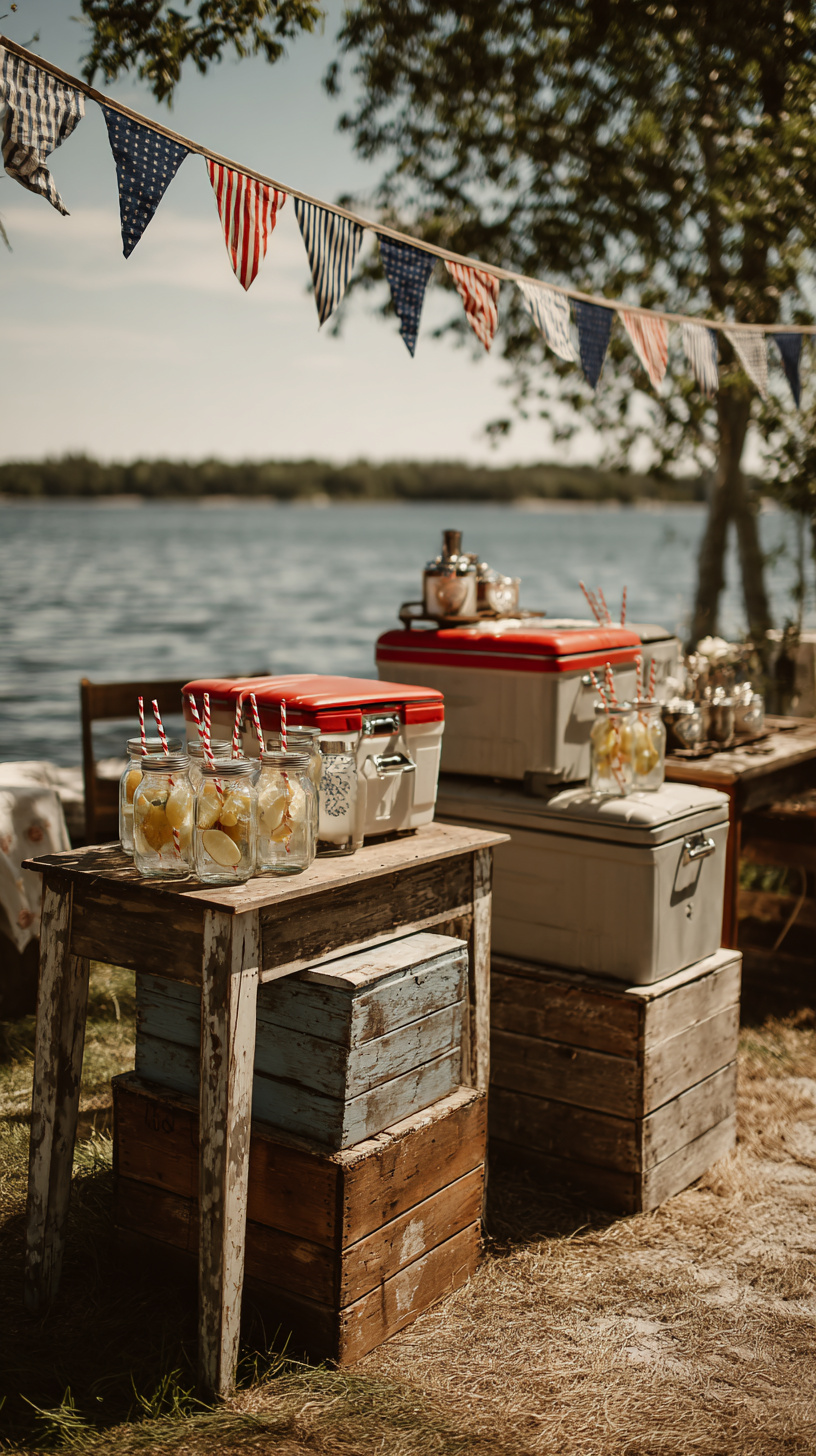Cooler Side Table Bar Station - Image 3
