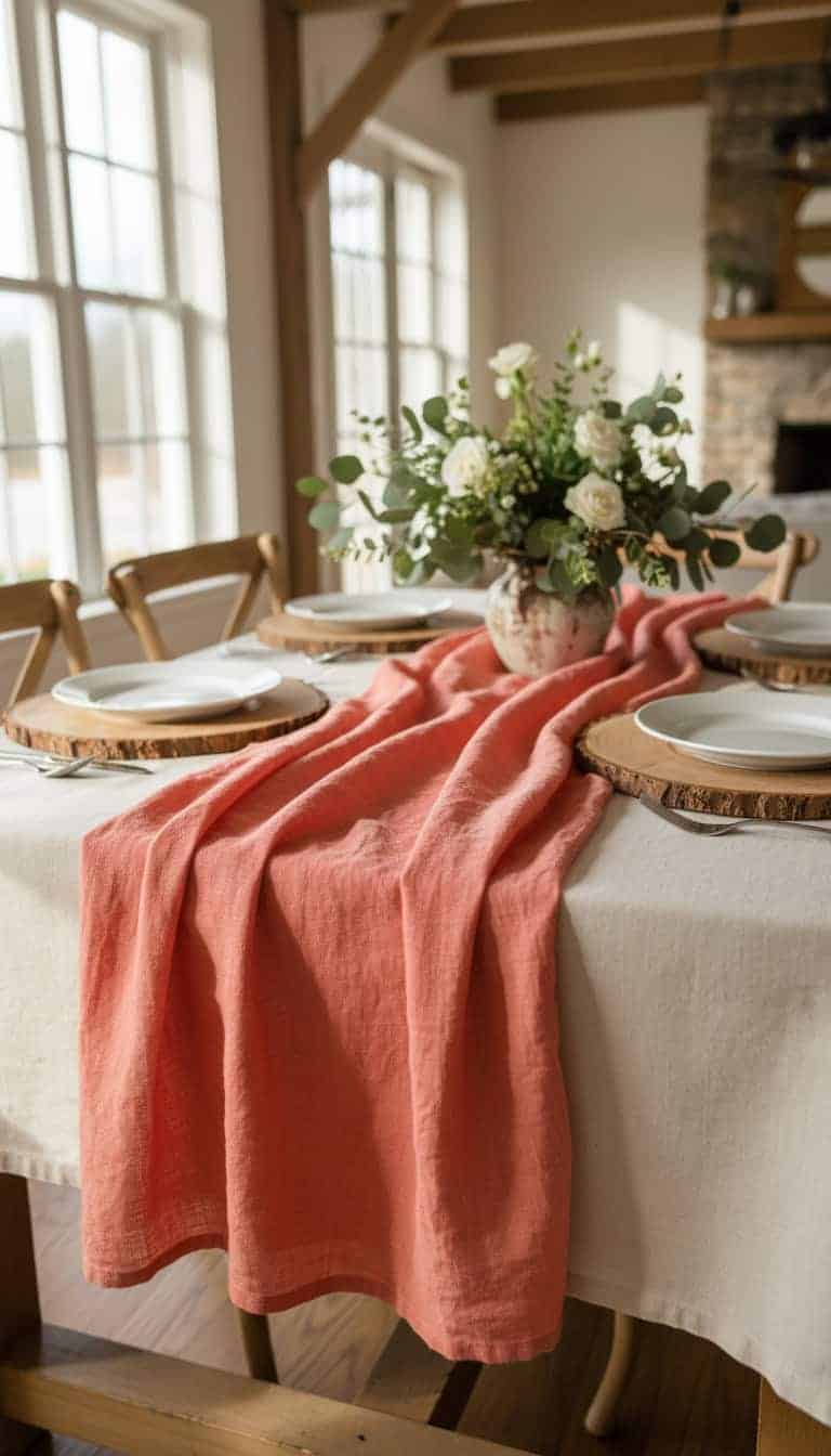 Coral Table Runner
