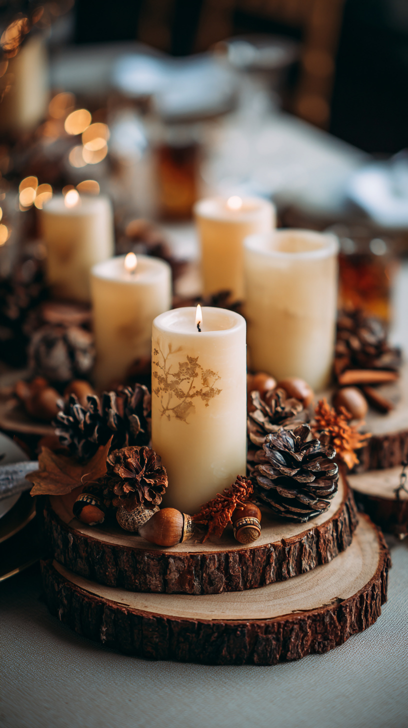 Cozy Candle Centerpieces - Image 1