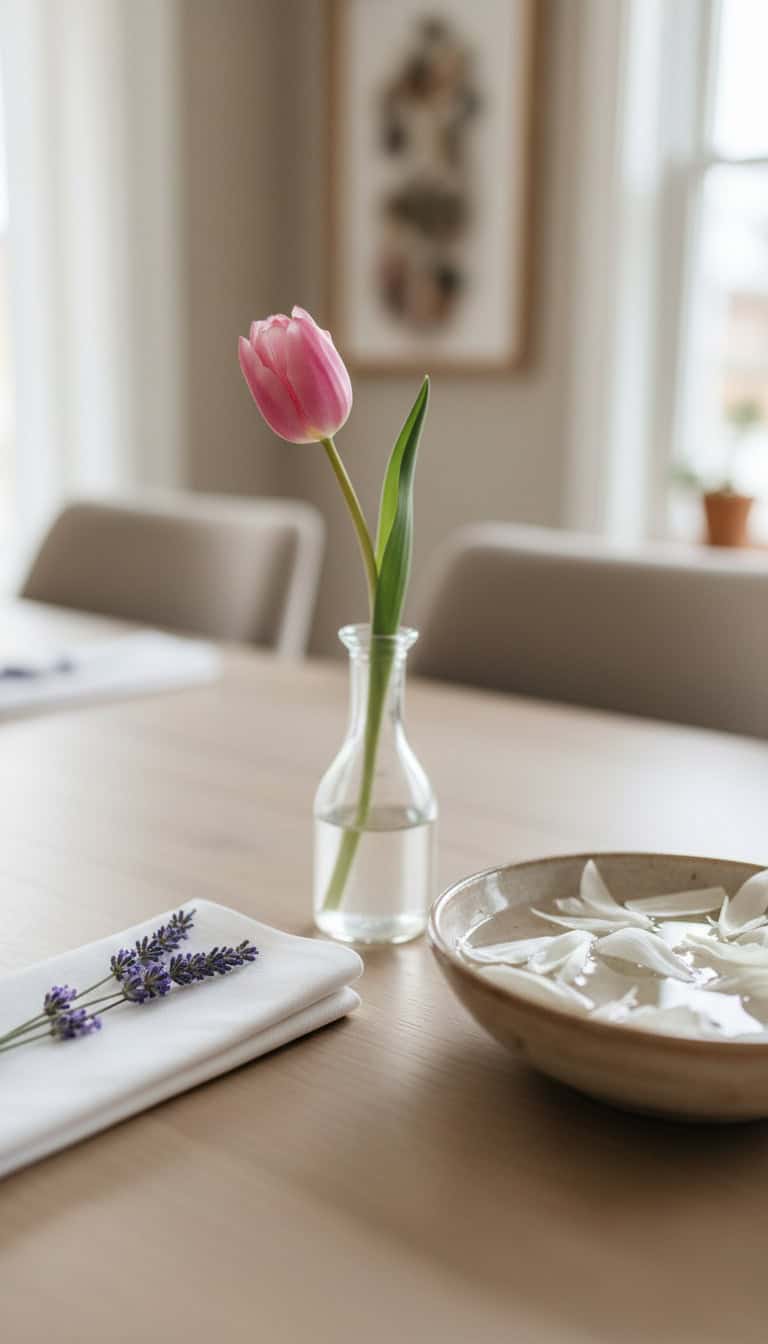 Dinner Party Flower Accents