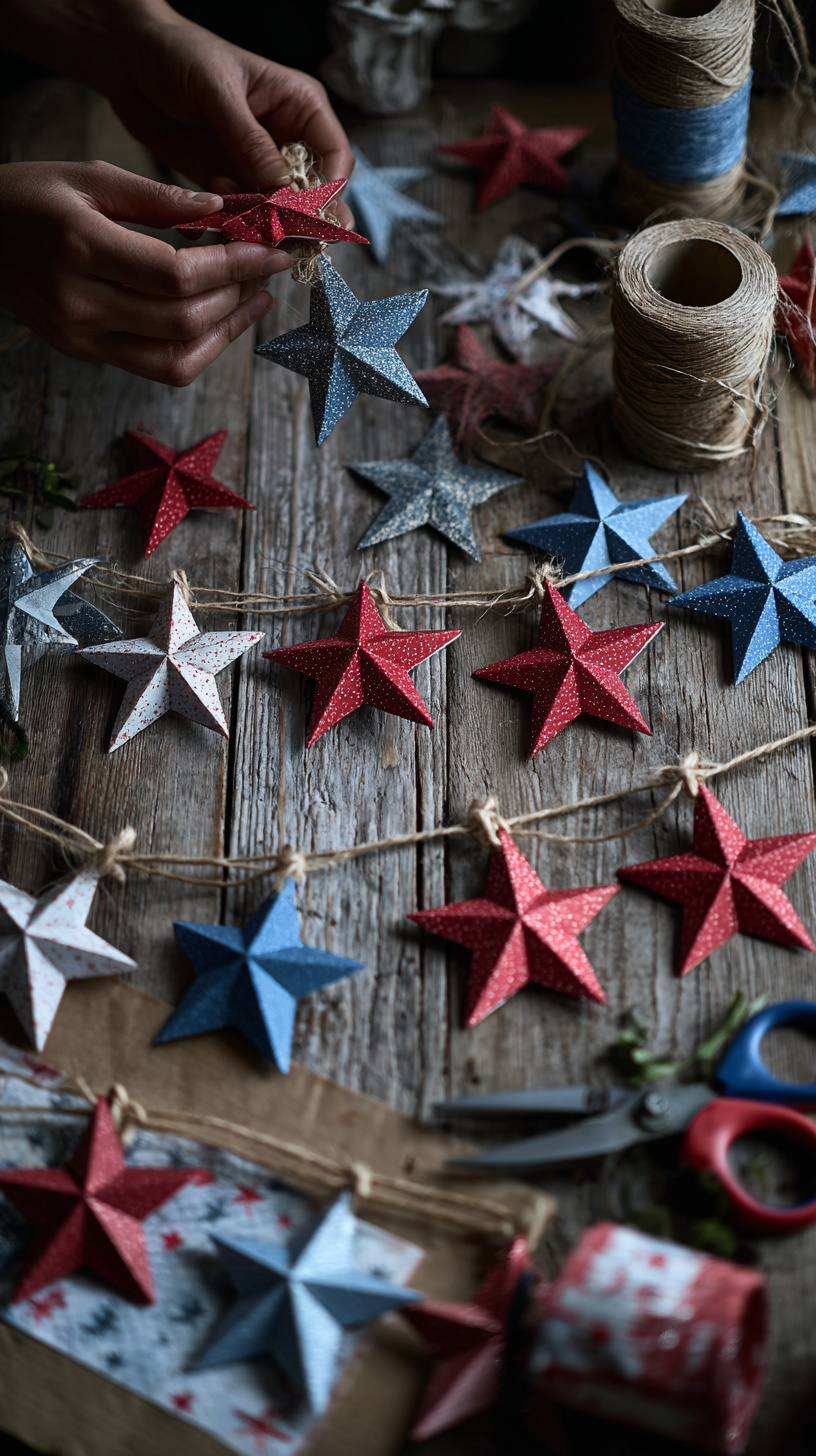 DIY Paper Star Bunting - Image 2