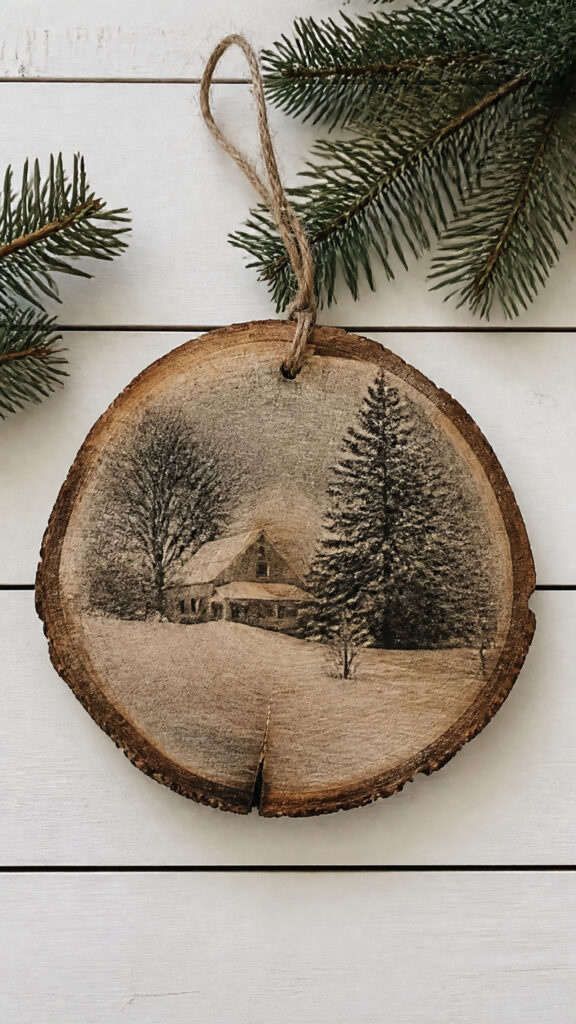 Vintage Photo Transfer Ornaments