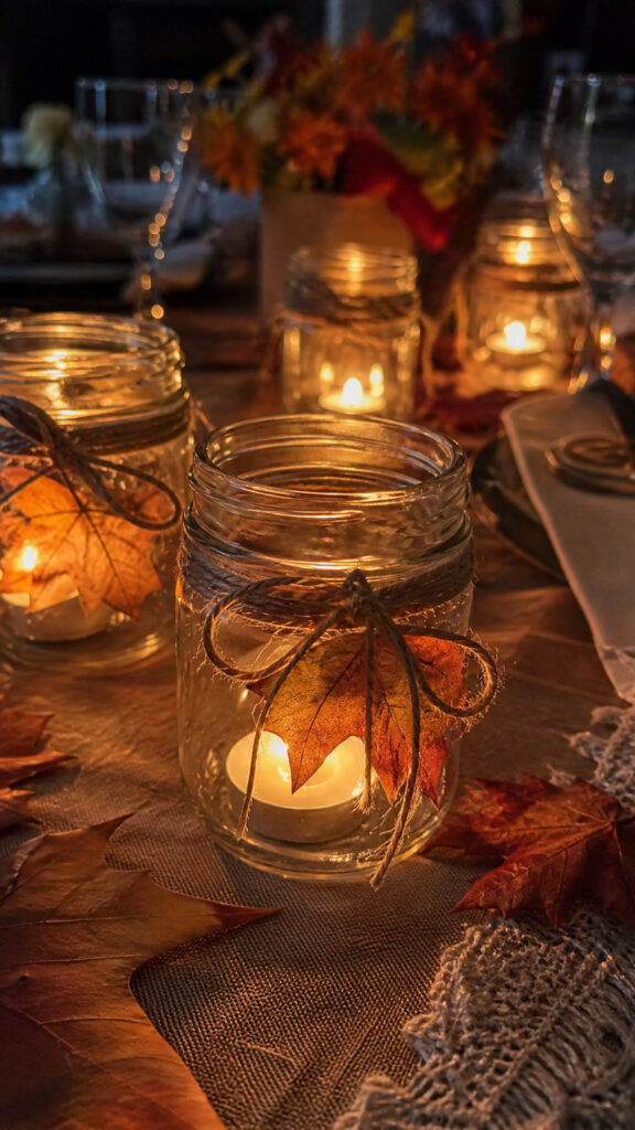 Mason Jar Candle Holders