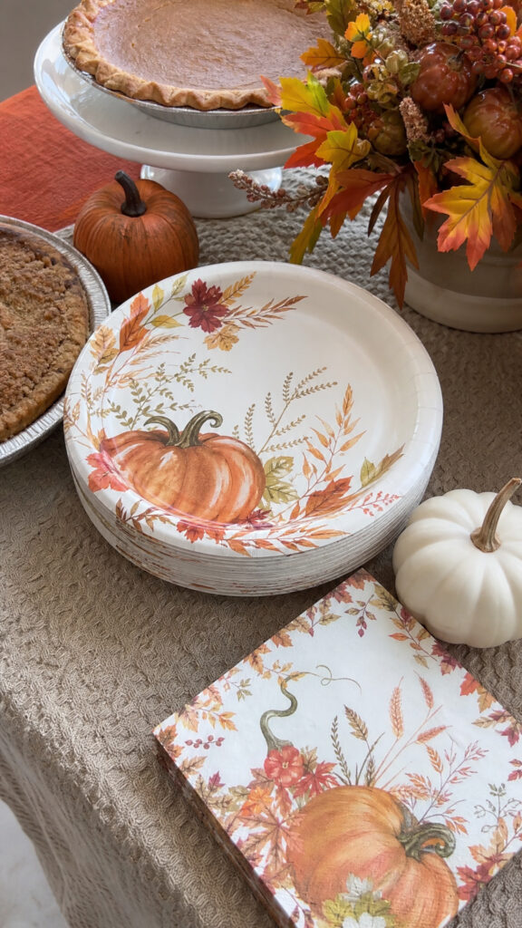 Thankful Themed Plates And Napkins