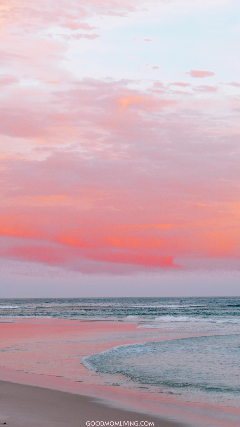Summer Pink Beach Wallpaper Designs That Bring Warm Vibes - Good Mom Living