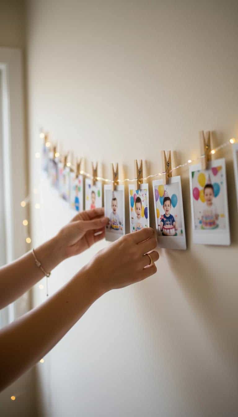 Easy DIY Birthday Picture Wall Ideas