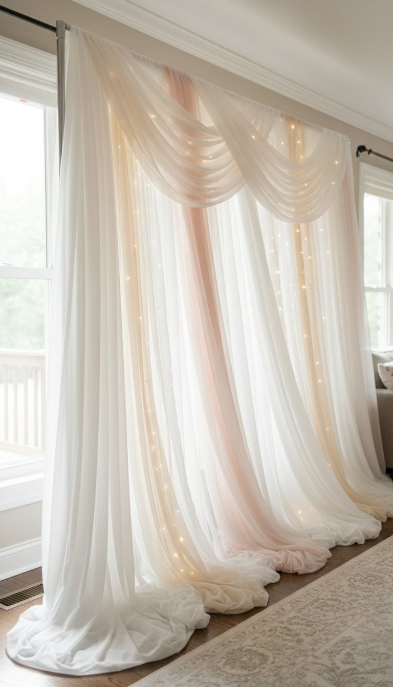 Easy Fabric Backdrop
