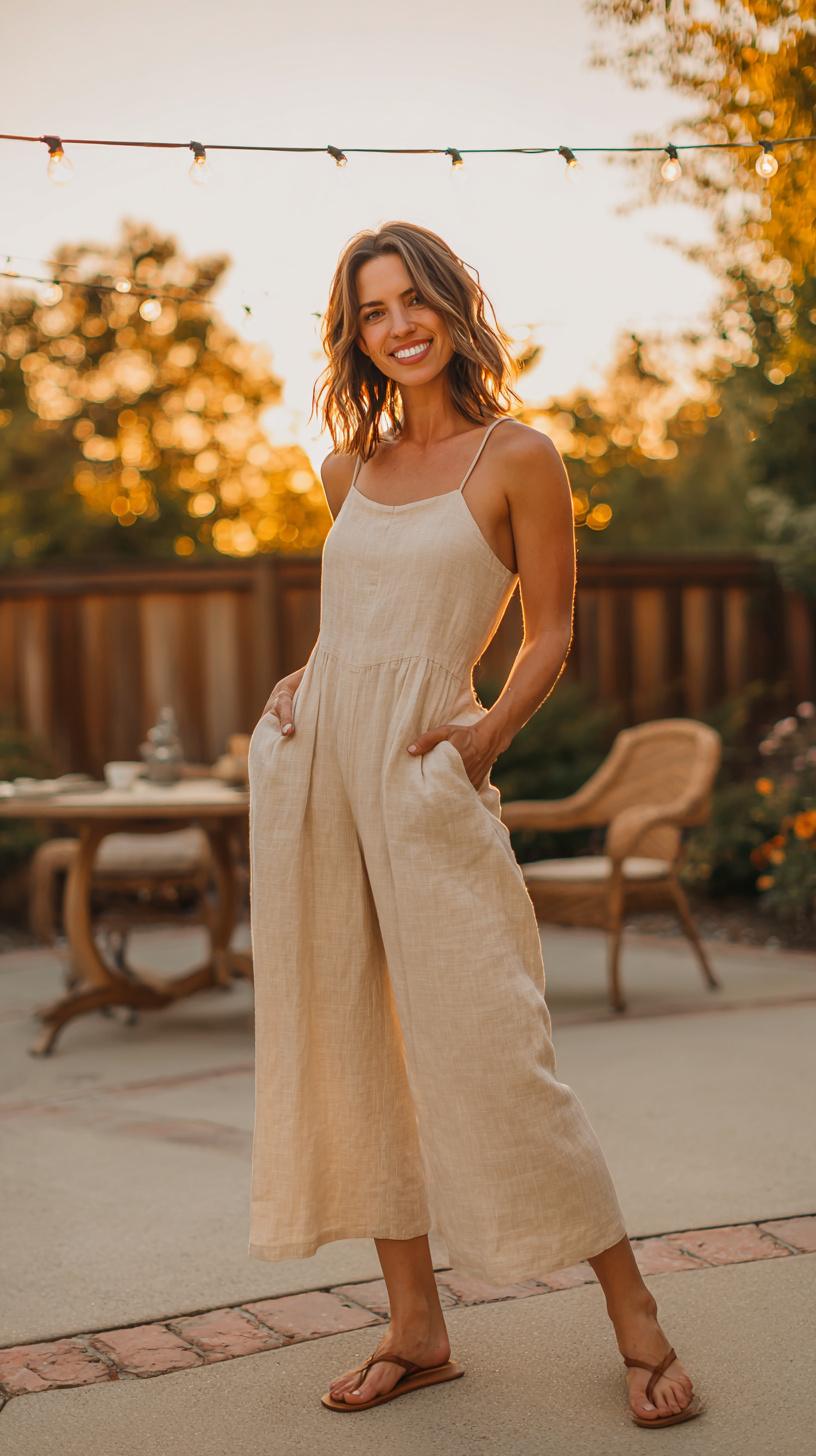 Easy Jumpsuit and Sandals - Image 2