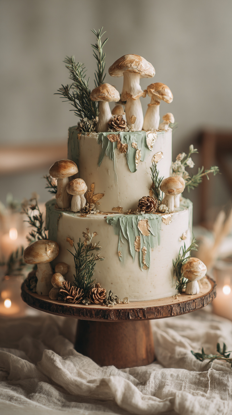 Elegant Woodland Cake - Image 2