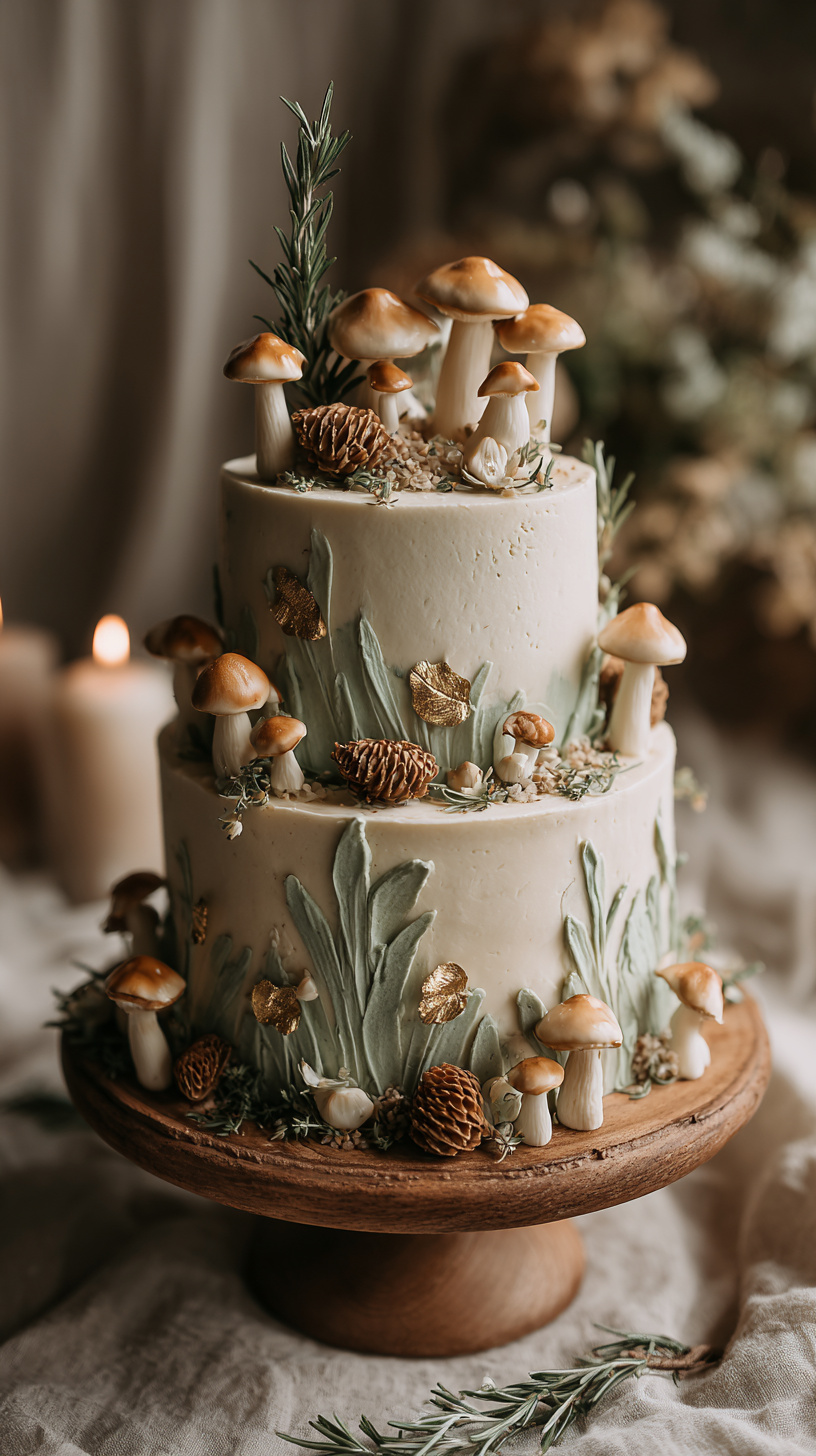 Elegant Woodland Cake - Image 3
