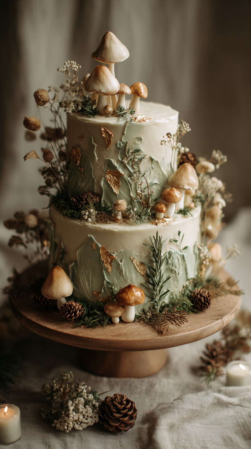 Elegant Woodland Cake - Image 4