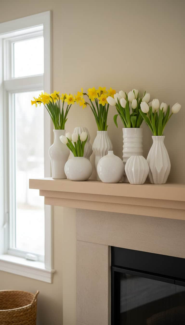 Everyday White Ceramic Vases