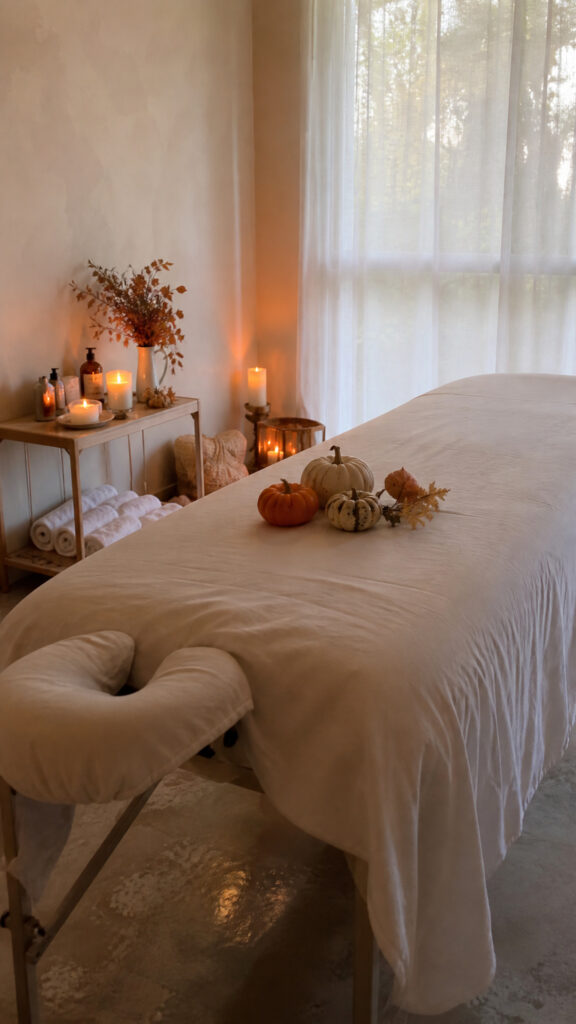 Spa Day with Autumn-Themed Treatments