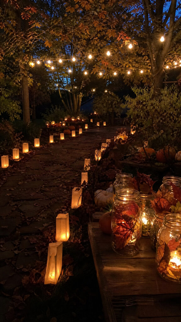 Light Up the Night with Fall Luminaries