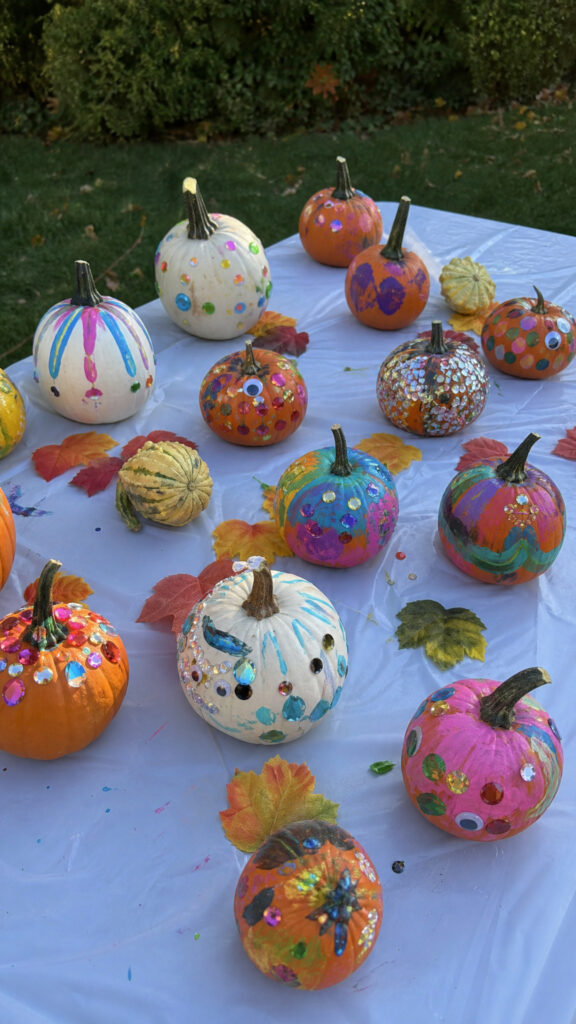 Organize a Pumpkin Decorating Station