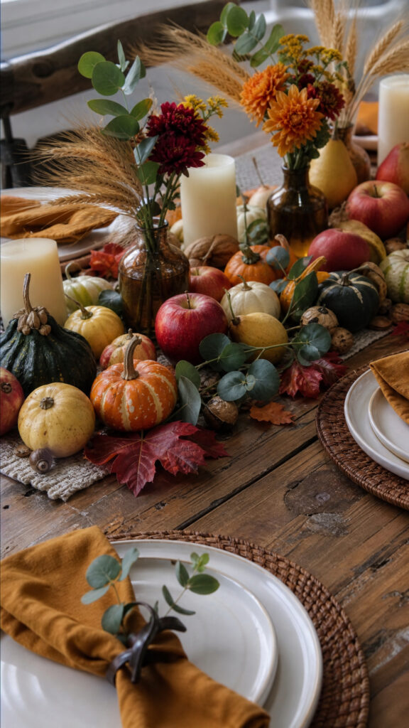 Harvest-Inspired Centerpieces and Tablescapes