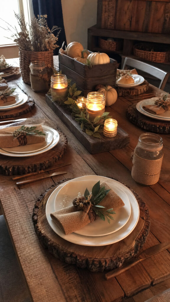 Rustic Wooden Elements and Natural Textures