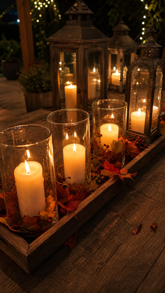 Warm Candlelight and Lantern Glow