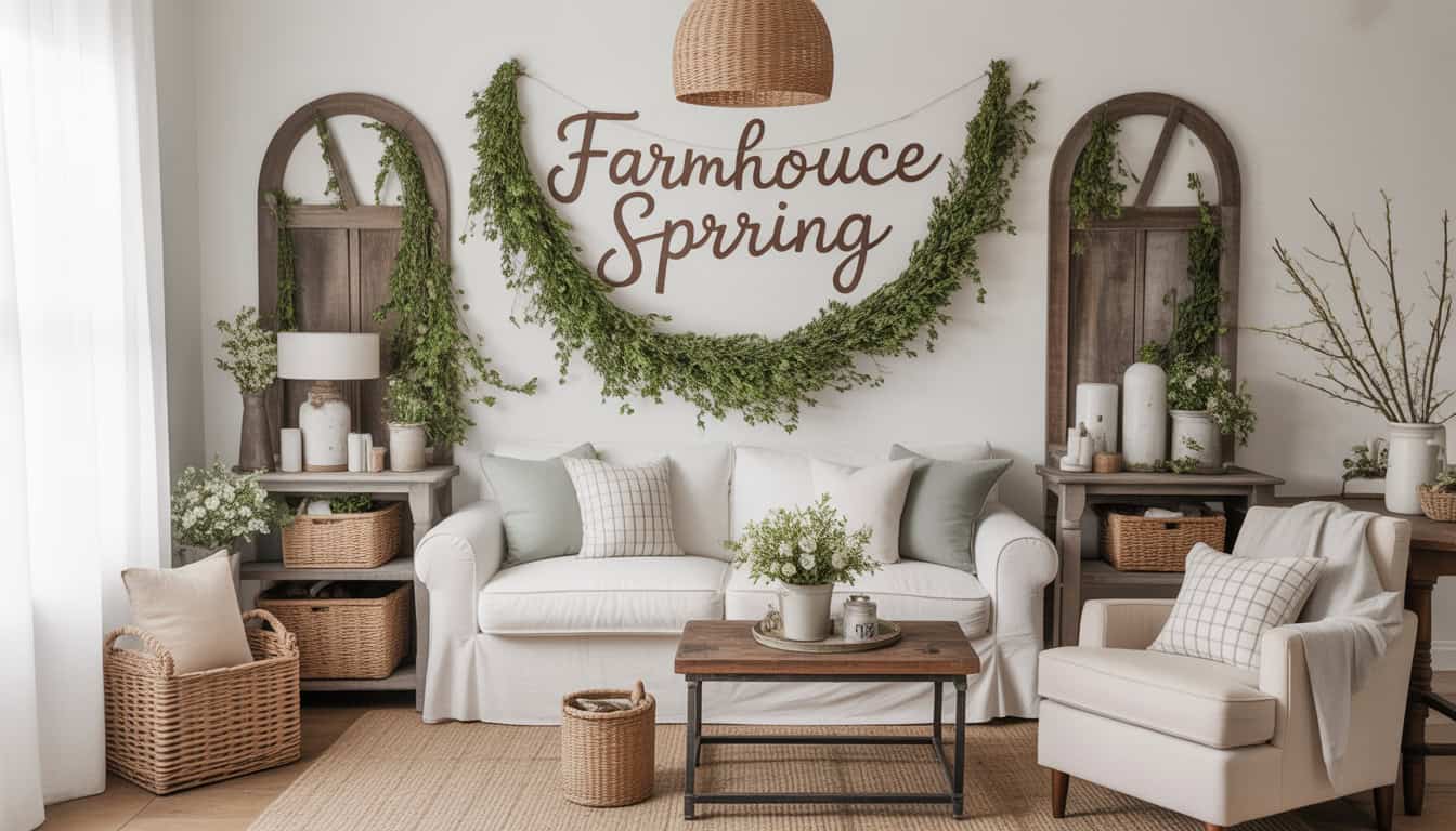 15 Farmhouse Spring Decor Ideas with Rustic Charm - Good Mom Living
