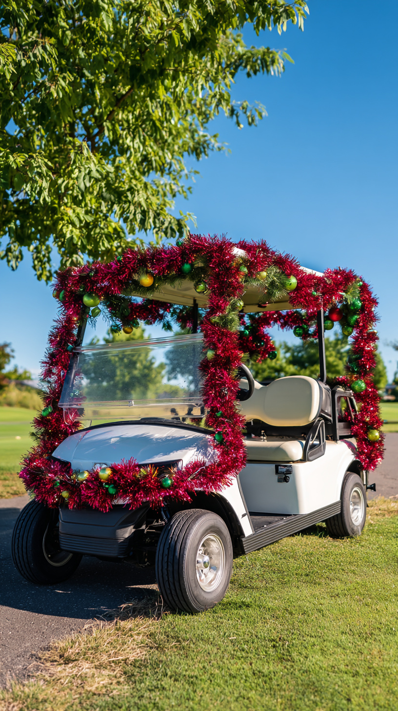 Festive Red Garland Wrap - Image 2