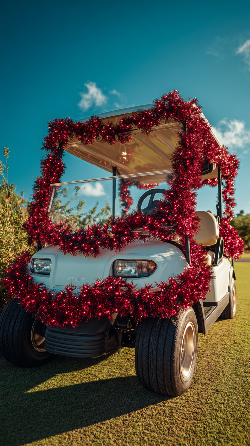 Festive Red Garland Wrap - Image 1