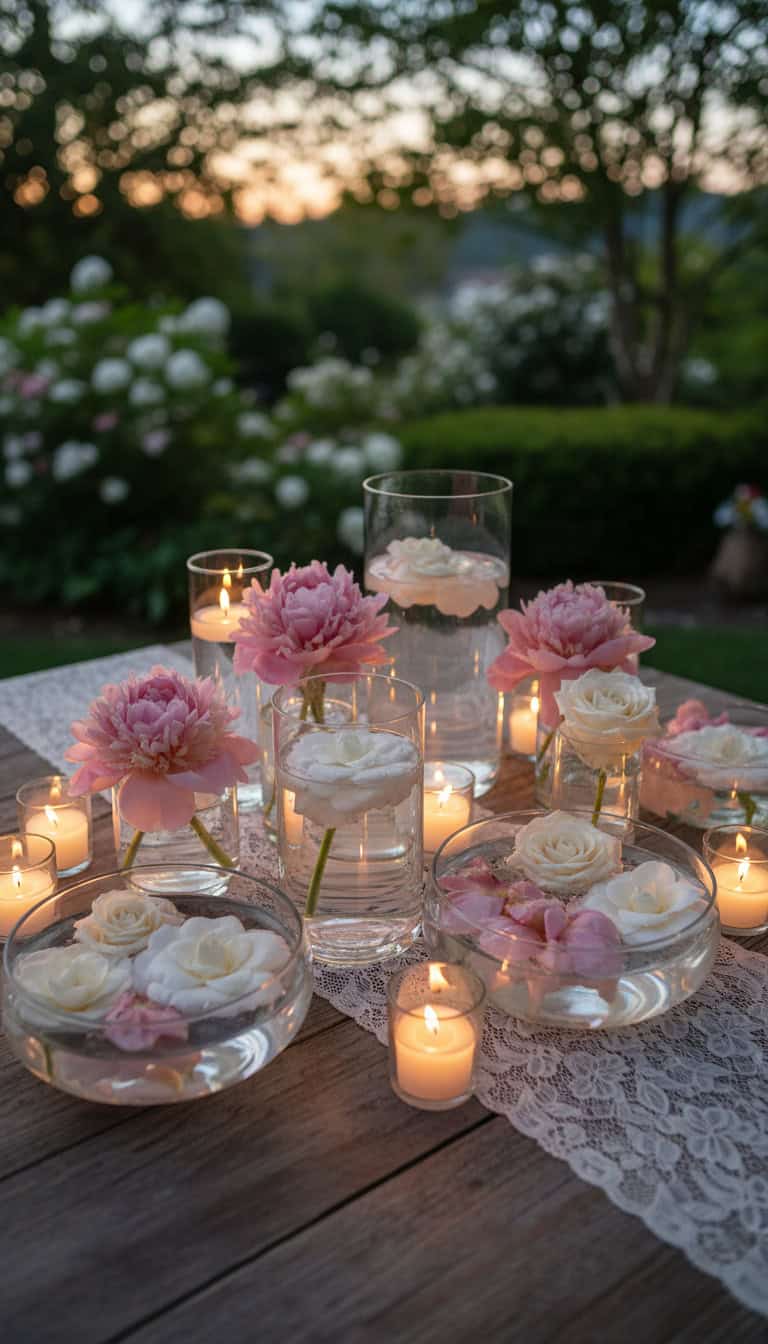 Floating Flowers and Candlelit Magic