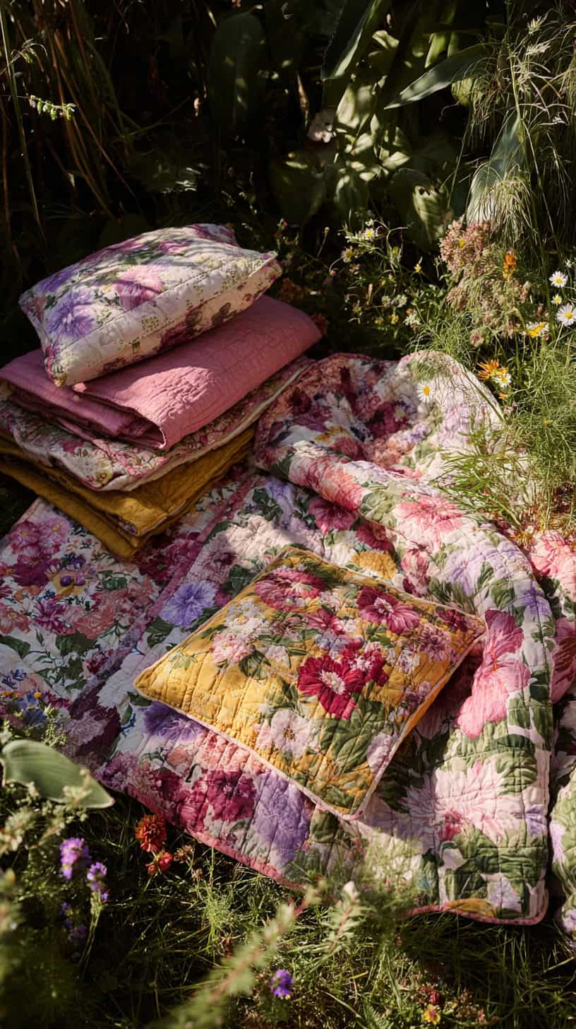 Floral Blanket Spread - Image 1