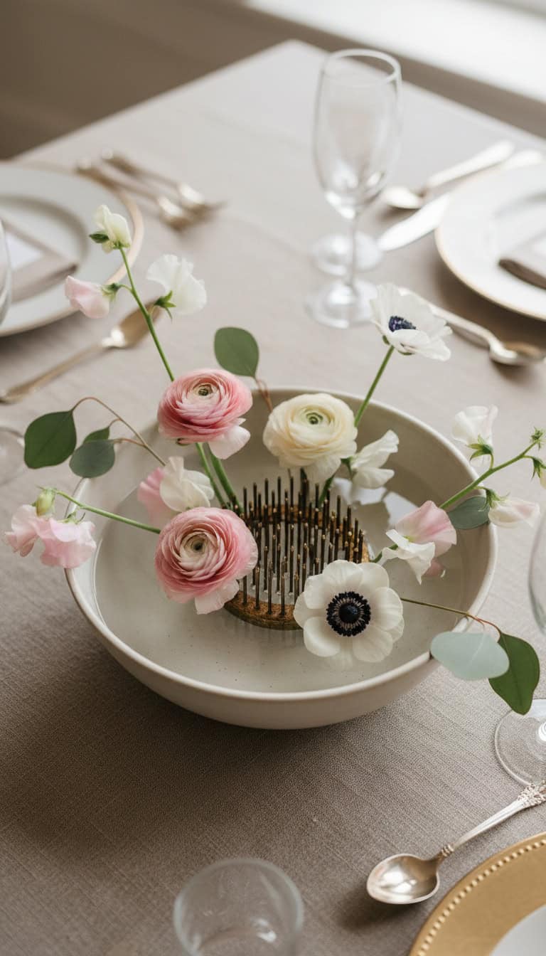 Floral Frog Centerpieces