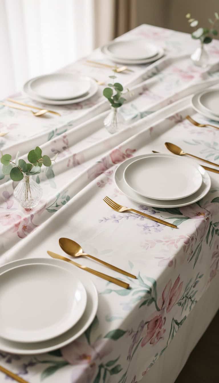 Floral Print Table Linens