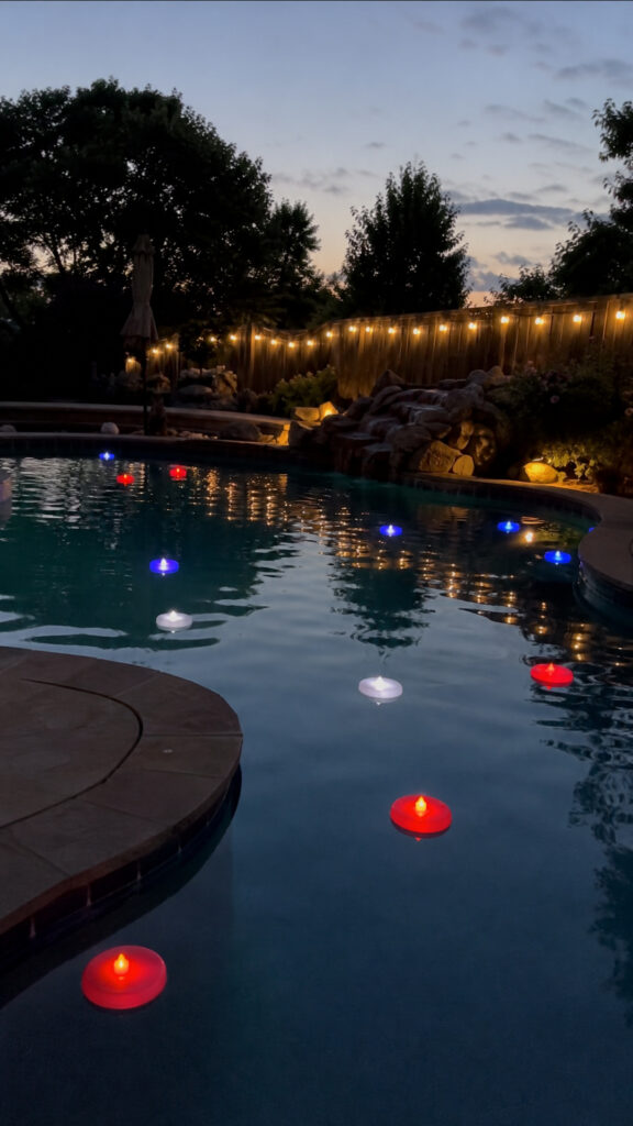 Festive Floating Candles For Evening Ambiance