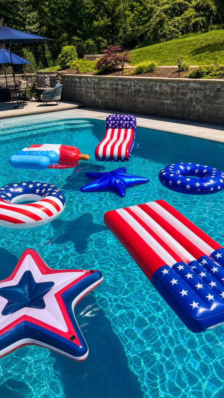 Patriotic Pool Floats Galore