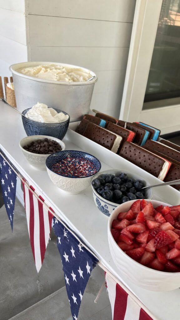 Red, White, And Blue Ice Cream Bar