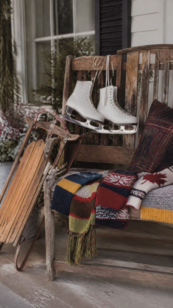 Rustic Skates and Mittens Collection