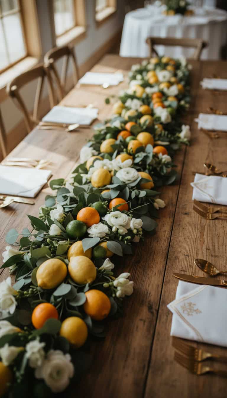 Fruit-Accented Table Runners
