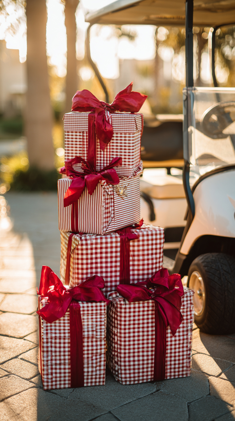 Gingham Gift Box Accents - Image 1
