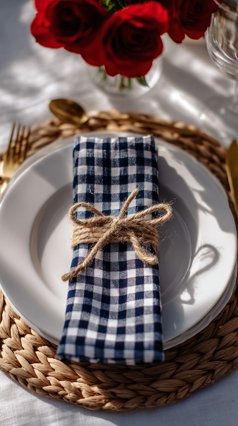 Gingham Napkin Styling - Image 2