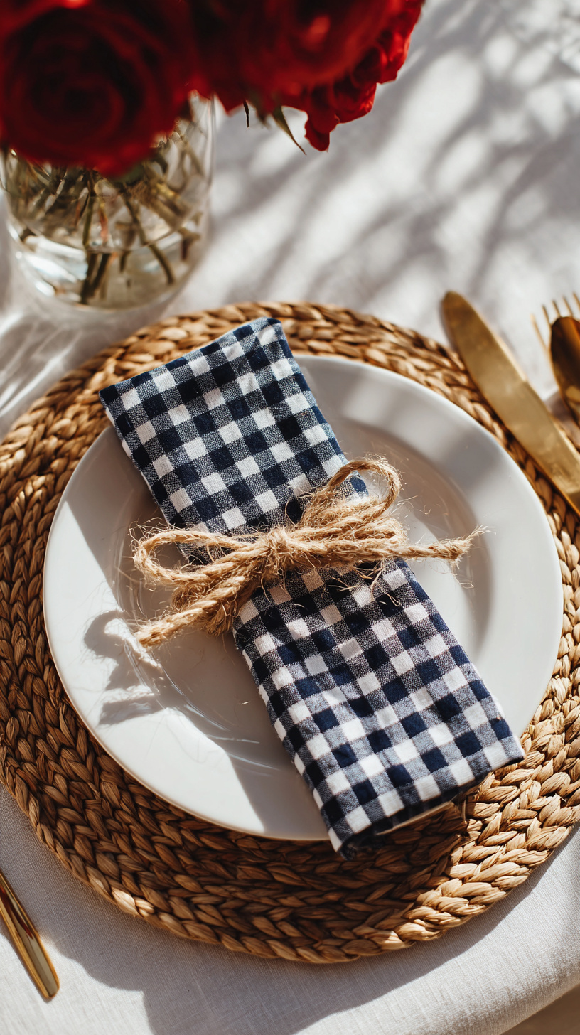 Gingham Napkin Styling - Image 4